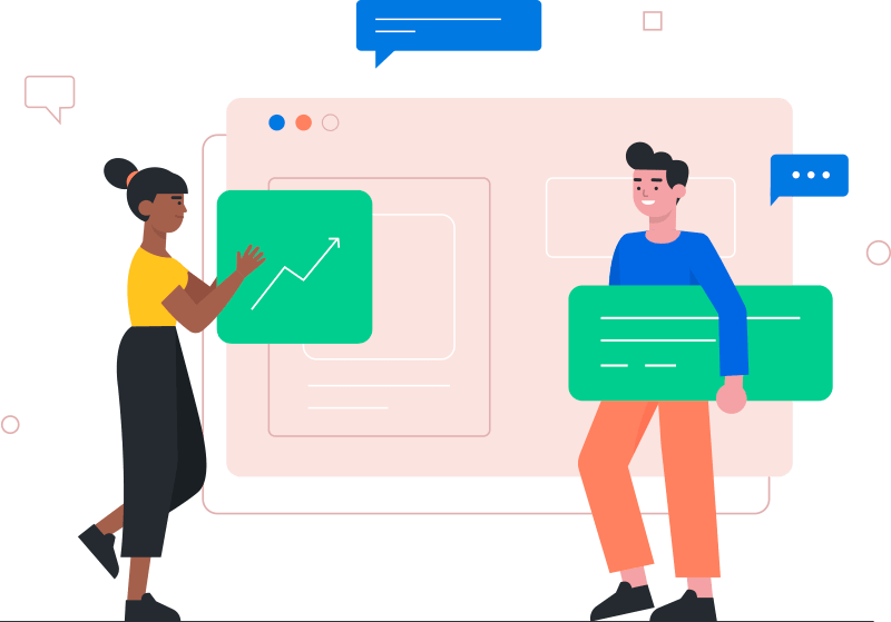 Web development illustration